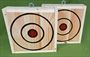 AIM SMALL, MISS SMALL - AXE / KNIFE THROWING TARGETS, Set of TWO 3 thick Only $74.99 #467